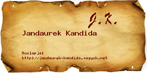 Jandaurek Kandida névjegykártya